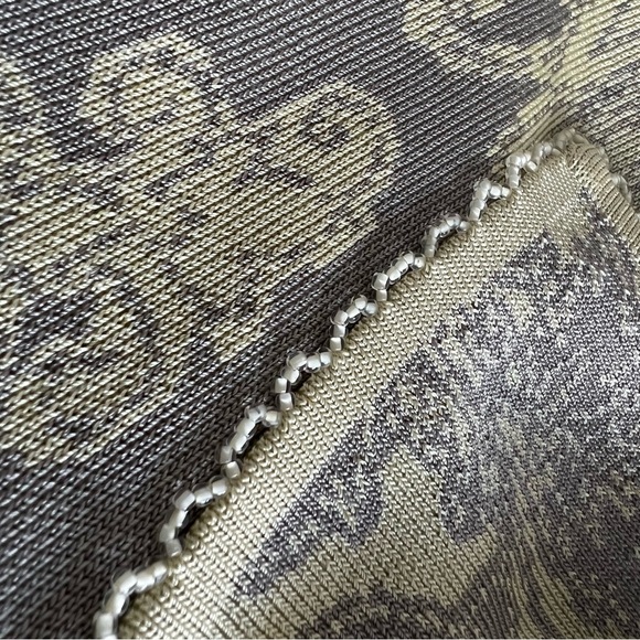 Sigrid Olsen Floral Open Cardigan Silk Blend Beaded Preppy Feminine Multi XL - Picture 6 of 10